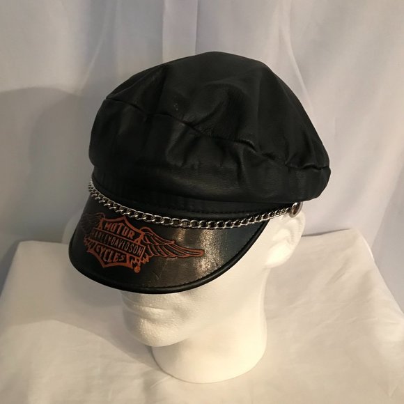 Harley Davidson Classic Size (M) Leather Activewear Bike's Hat